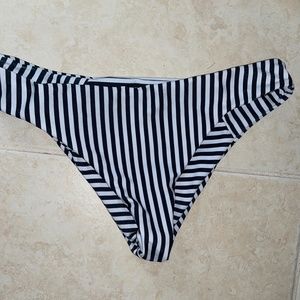 SHEIN striped bikini bottoms